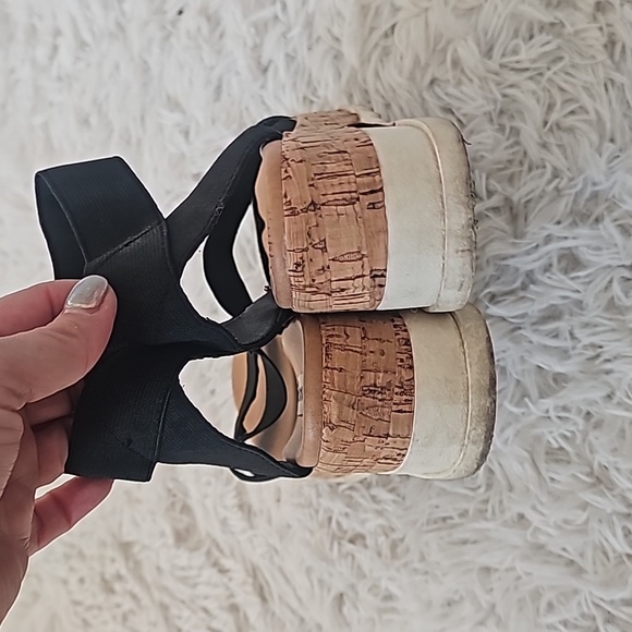 Steve madden "bandi" black strappy platform sandal - Picture 3 of 6